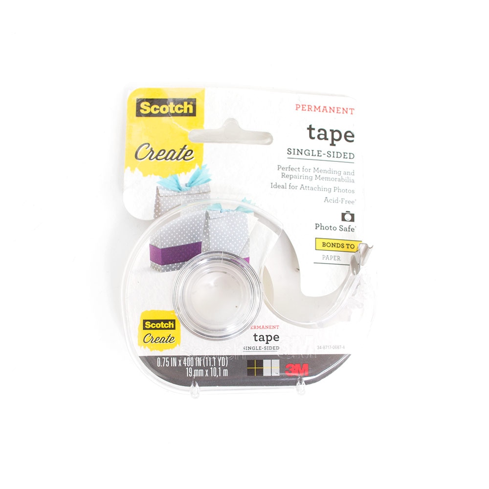 Scotch, Tape, Art & School, 0.75", 3M, Acid Free, Photo, Document, 400", 2083
